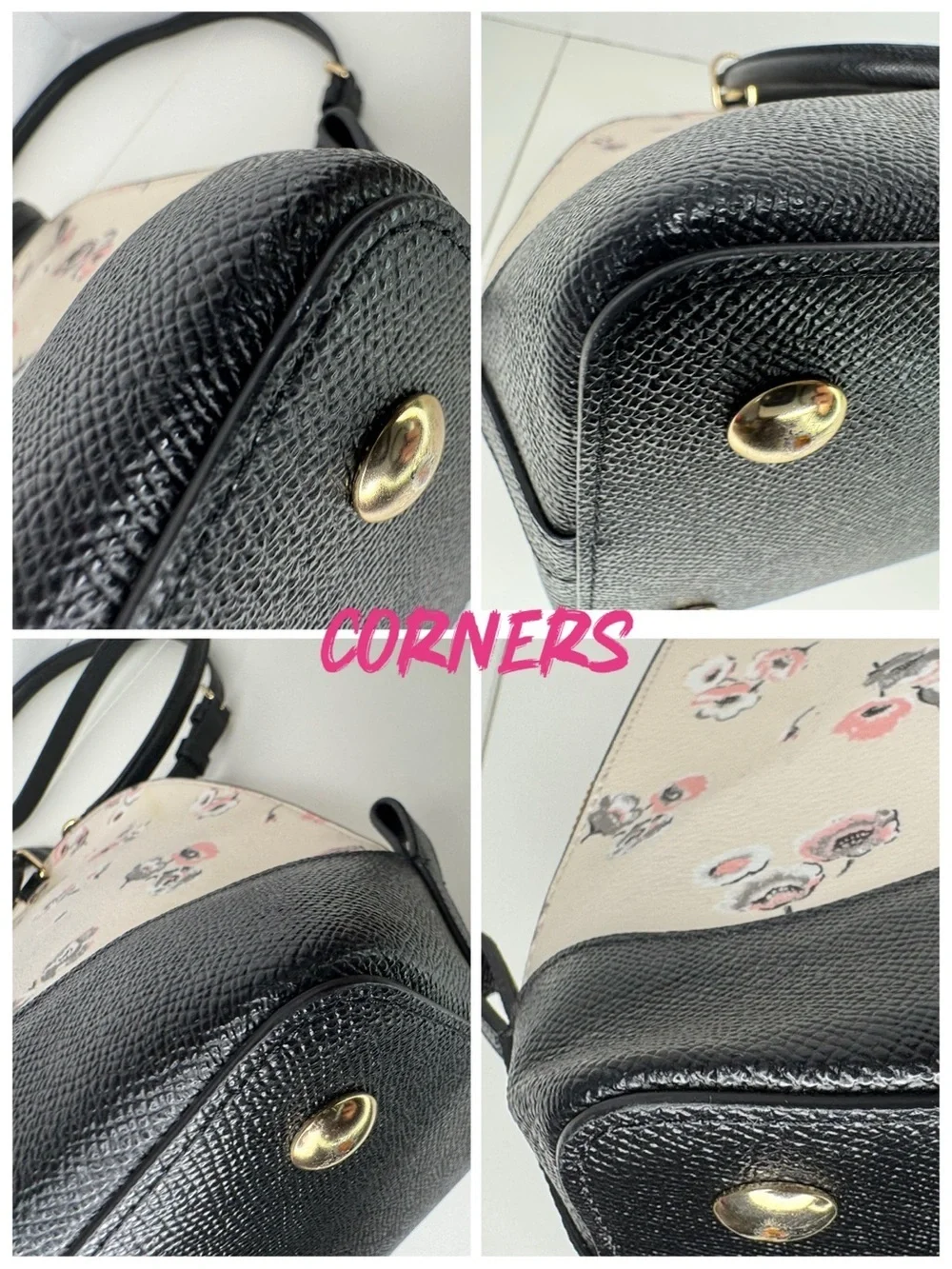 Coach Sierra Wildflower Floral Dome Satchel Shoulder Bag F37430 & Wallet